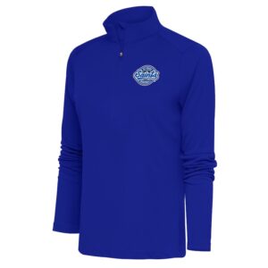 Women's Antigua  Royal St. Paul Saints Tribute Half-Zip Pullover Top