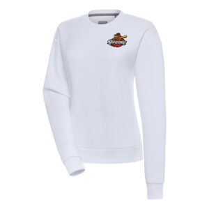Women's Antigua  White Rochester Red Wings Victory Pullover Sweatshirt