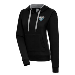 Women's Antigua  Black Charlotte Knights Victory Pullover Hoodie