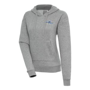 Women's Antigua  Heather Gray Wilmington Blue Rocks Victory Pullover Hoodie