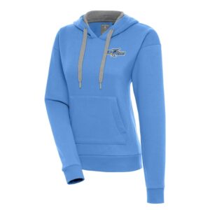Women's Antigua  Powder Blue Wilmington Blue Rocks Victory Pullover Hoodie