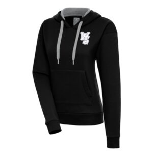 Women's Antigua  Black Winston-Salem Dash Victory Pullover Hoodie