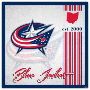 Columbus Blue Jackets 10" x 10" Greatest Hits Team Sign