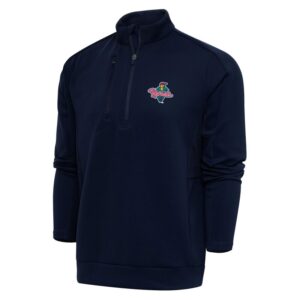 Men's Antigua  Navy Cedar Rapids Kernels Generation Quarter-Zip Pullover Top