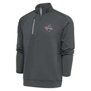 Men's Antigua  Pewter Cedar Rapids Kernels Generation Quarter-Zip Pullover Top