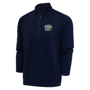 Men's Antigua  Navy Charleston RiverDogs Generation Quarter-Zip Pullover Top