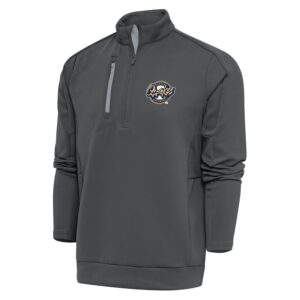 Men's Antigua  Pewter Rancho Cucamonga Quakes Generation Quarter-Zip Pullover Top
