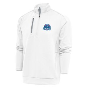 Men's Antigua  White Tennessee Smokies Generation Quarter-Zip Pullover Top
