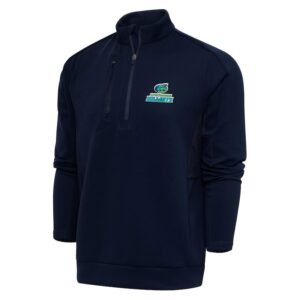 Men's Antigua  Navy Lynchburg Hillcats Big & Tall Generation Quarter-Zip Pullover Top