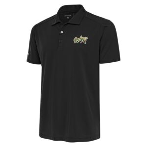 Men's Antigua  Gray Greensboro Grasshoppers Tribute Polo