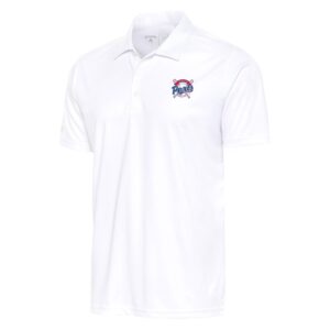 Men's Antigua  White Stockton Ports Tribute Polo