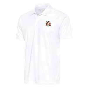 Men's Antigua  White Bowie Baysox Big & Tall Tribute Polo