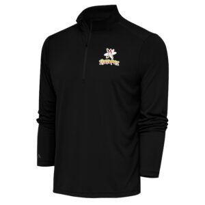 Men's Antigua  Black Albuquerque Isotopes Tribute Quarter-Zip Pullover Top