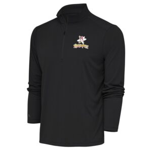 Men's Antigua  Charcoal Albuquerque Isotopes Tribute Quarter-Zip Pullover Top