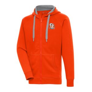 Men's Antigua  Orange Bowie Baysox Victory Full-Zip Hoodie