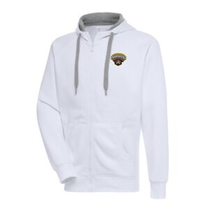 Men's Antigua  White Bradenton Marauders Victory Full-Zip Hoodie