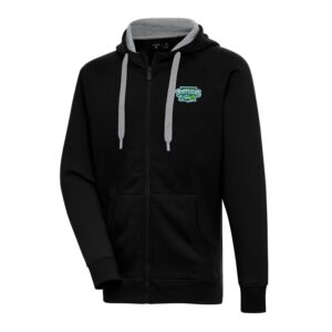 Men's Antigua  Black Daytona Tortugas Victory Full-Zip Hoodie