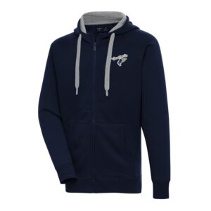 Men's Antigua  Navy Tri-City Dust Devils Victory Full-Zip Hoodie