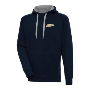 Men's Antigua  Navy Montgomery Biscuits Victory Pullover Hoodie