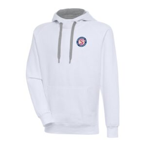 Men's Antigua  White Spokane Indians Victory Pullover Hoodie