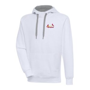 Men's Antigua  White Springfield Cardinals Victory Pullover Hoodie