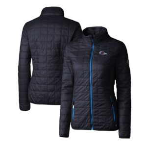 Women's Cutter & Buck  Navy UTSA Roadrunners Rainier PrimaLoft Eco Insulated Full-Zip Puffer Jacket