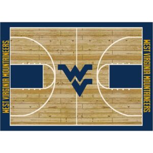Imperial  West Virginia Mountaineers 5'4" x 7'8" Courtside Rug