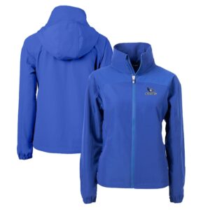 Women's Cutter & Buck  Blue Creighton Bluejays Charter Eco Recycled Full-Zip Jacket