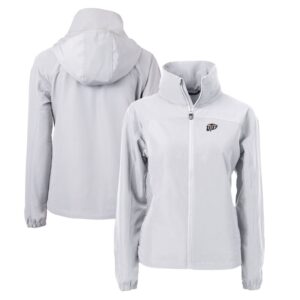 Women's Cutter & Buck  Gray UTEP Miners Charter Eco Recycled Full-Zip Jacket