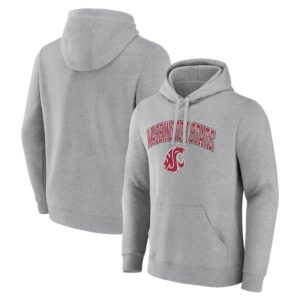 Men's Heather Gray Washington State Cougars Campus Pullover Hoodie