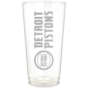 Detroit Pistons Etched 16oz. Vertical Rally Cry Pint Glass