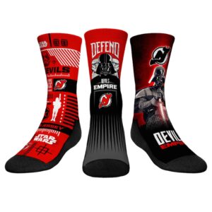 Youth Rock Em Socks Darth Vader & Stormtrooper New Jersey Devils Star Wars Three-Pack Crew Socks Set