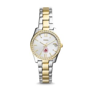 Women's Fossil  Silver/Gold Rhode Island Anchormen Scarlette Mini Two-Tone Stainless Steel Watch