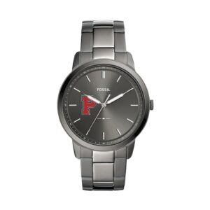 Men's Fossil  Gray Pacific Boxers Minimalist Three-Hand Smoke Watch