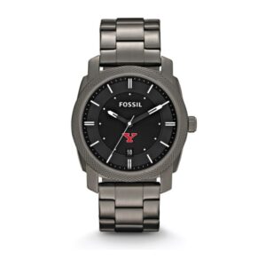 Men's Fossil Youngstown State Penguins Machine Smoke Stainless Steel Watch