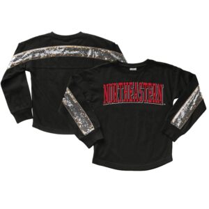Girls Youth Gameday Couture  Black Northeastern Huskies Guess Who's Back Long Sleeve T-Shirt