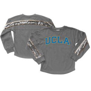 Girls Youth Gameday Couture  Gray UCLA Bruins Guess Who's Back Long Sleeve T-Shirt