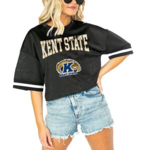 Women's Gameday Couture  Black Kent State Golden Flashes Game Face Fashion Jersey