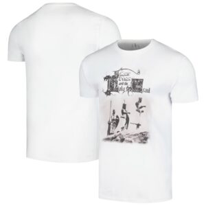 Unisex  White Monty Python Knight Riders T-Shirt