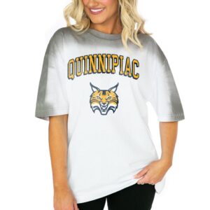 Women's Gameday Couture  White Quinnipiac Bobcats Interception Oversized T-Shirt