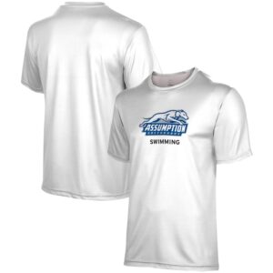 Men's ProSphere  White Assumption Greyhounds Swimming Logo T-Shirt