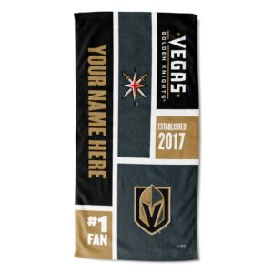 The Northwest Group Vegas Golden Knights 30" x 60" Personalized Beach Towel