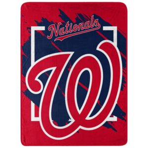 The Northwest Group  Washington Nationals 46" x 60" Dimensional Micro Raschel Plush Throw Blanket