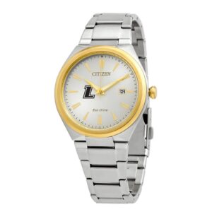 Men's  Silver/Gold Loyola Greyhounds Eco-Drive Two-Tone Watch