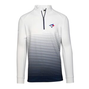 Men's Levelwear  Navy/White Toronto Blue Jays Beam Insignia 2.0 Quarter-Zip Pullover Top