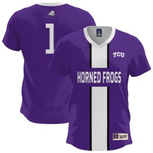 Men's GameDay Greats  Purple TCU Horned Frogs Lightweight Soccer Fashion Jersey