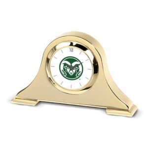 Gold Colorado State Rams Napoleon Desk Clock