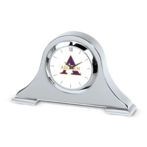 Silver Alcorn State Braves Napoleon Desk Clock