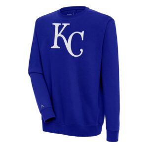 Men's Antigua  Royal Kansas City Royals Victory Pullover Sweatshirt