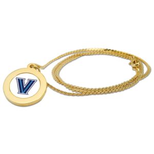 Gold Villanova Wildcats Pendant Necklace